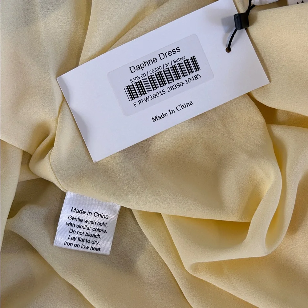 NWT Park & Fifth Bridesmaid Butter Yellow Daphne Dress size Medium - Picture 5 of 9